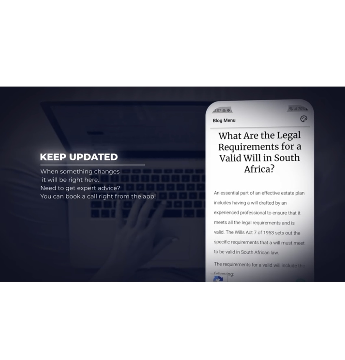 Estate planning app
